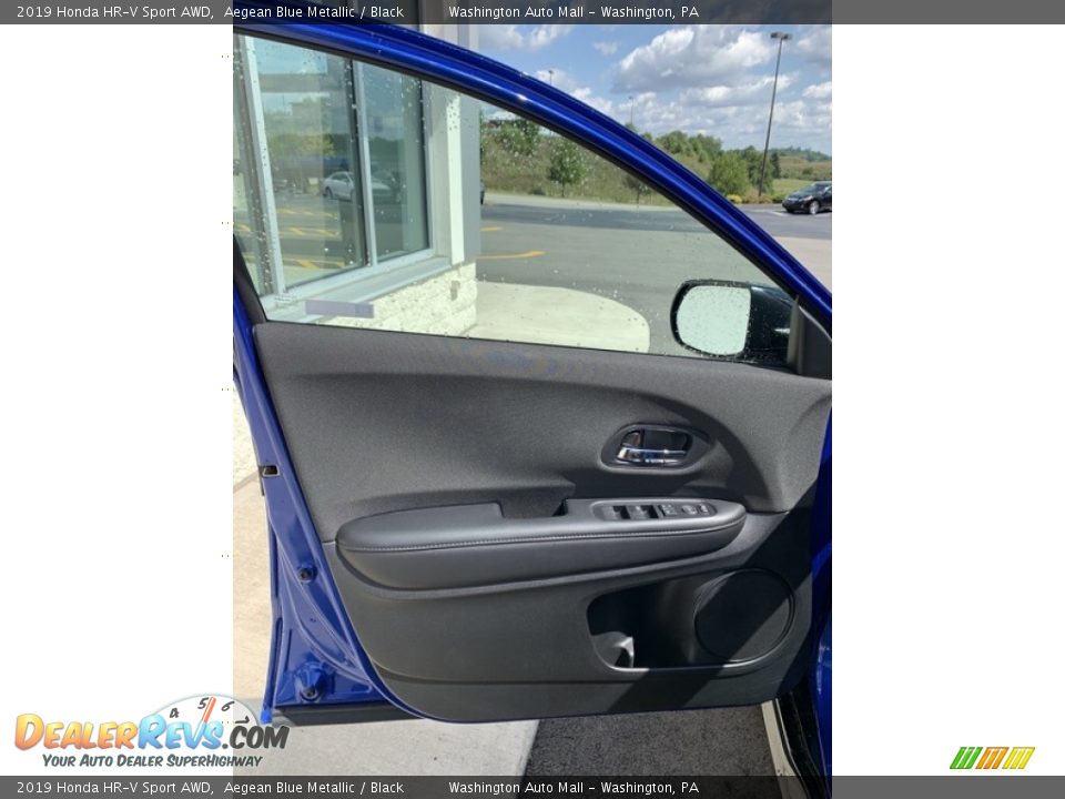 2019 Honda HR-V Sport AWD Aegean Blue Metallic / Black Photo #10