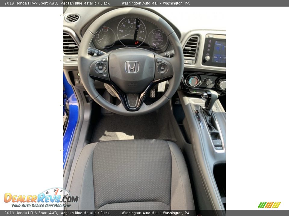 2019 Honda HR-V Sport AWD Aegean Blue Metallic / Black Photo #13