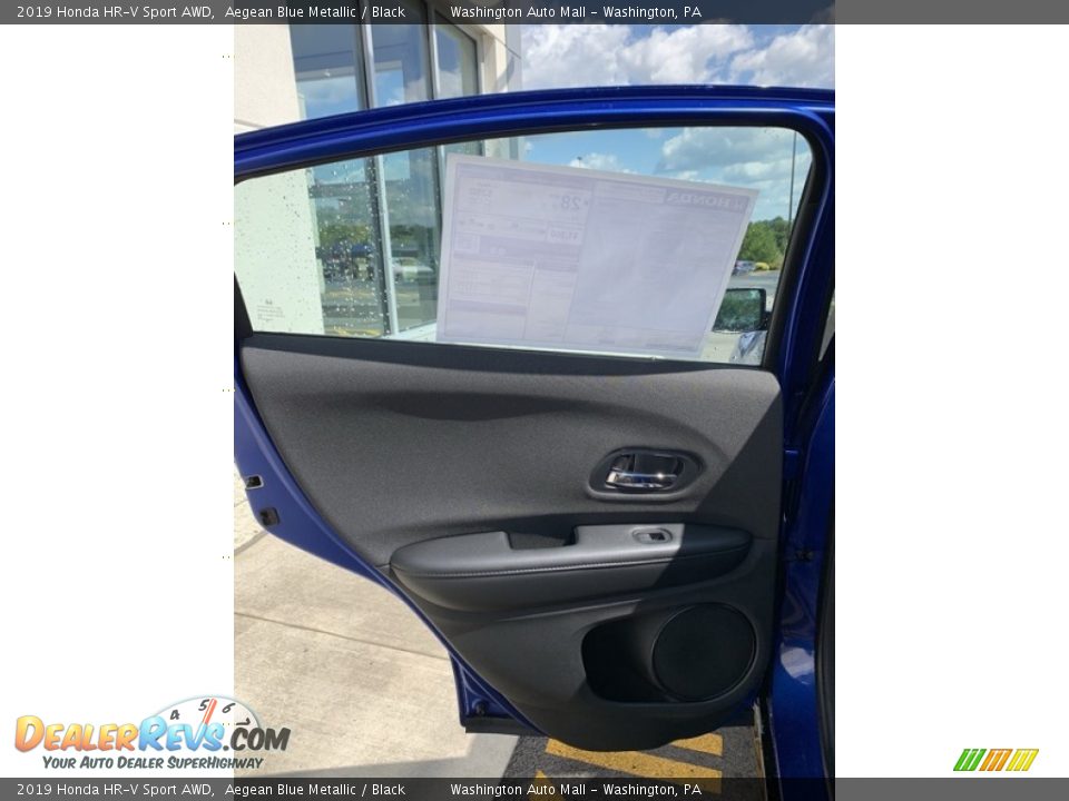 2019 Honda HR-V Sport AWD Aegean Blue Metallic / Black Photo #16