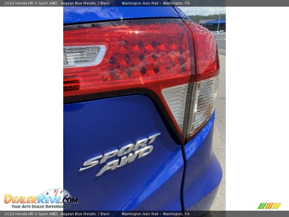 2019 Honda HR-V Sport AWD Aegean Blue Metallic / Black Photo #22