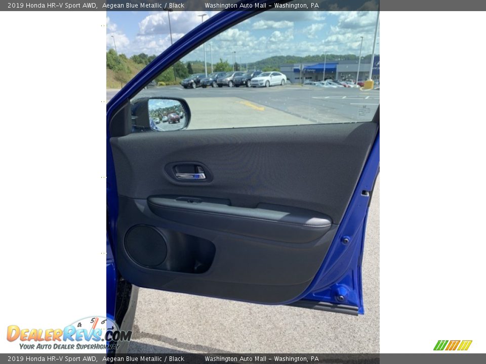 2019 Honda HR-V Sport AWD Aegean Blue Metallic / Black Photo #26