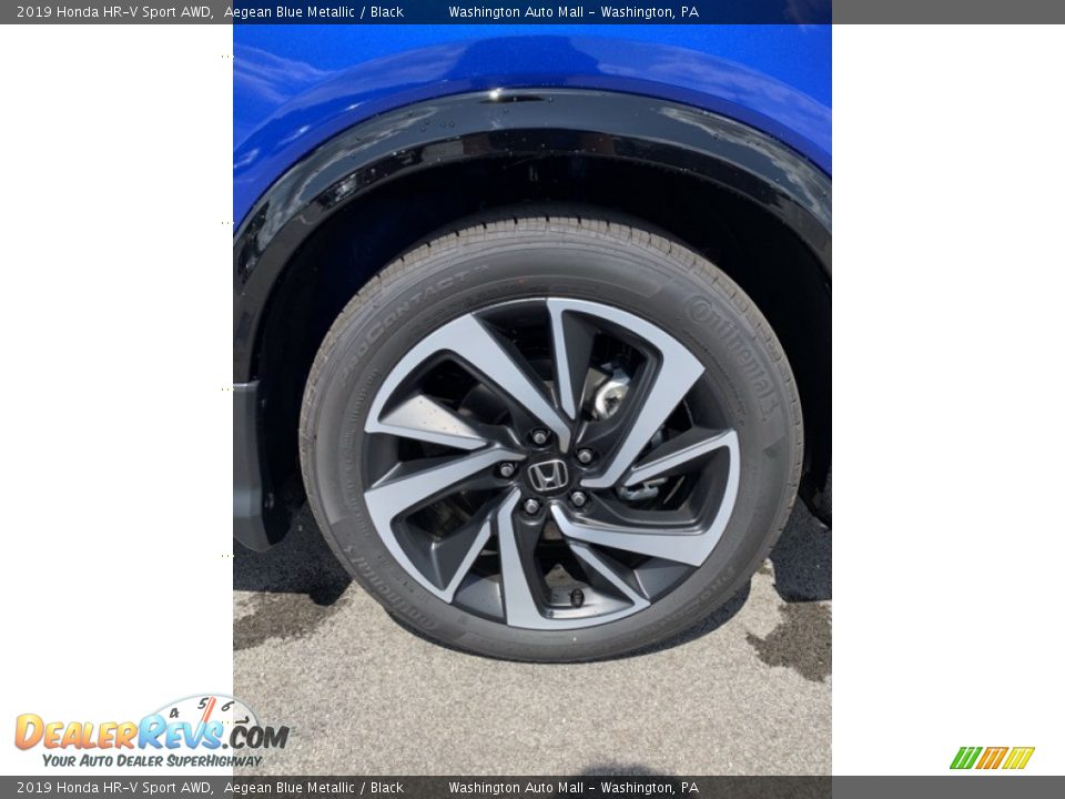 2019 Honda HR-V Sport AWD Aegean Blue Metallic / Black Photo #29