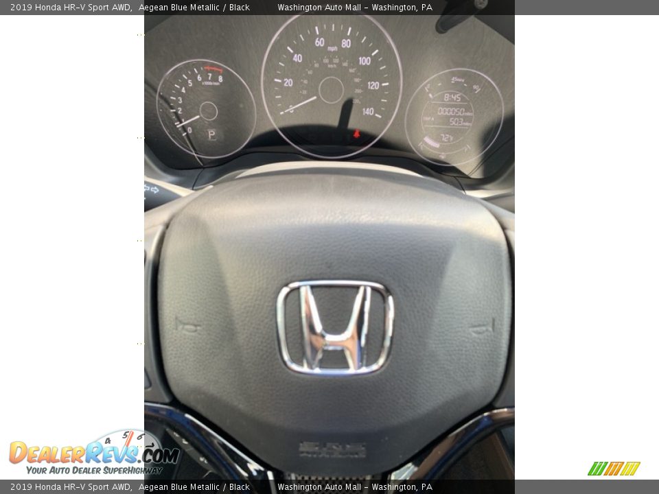 2019 Honda HR-V Sport AWD Aegean Blue Metallic / Black Photo #30
