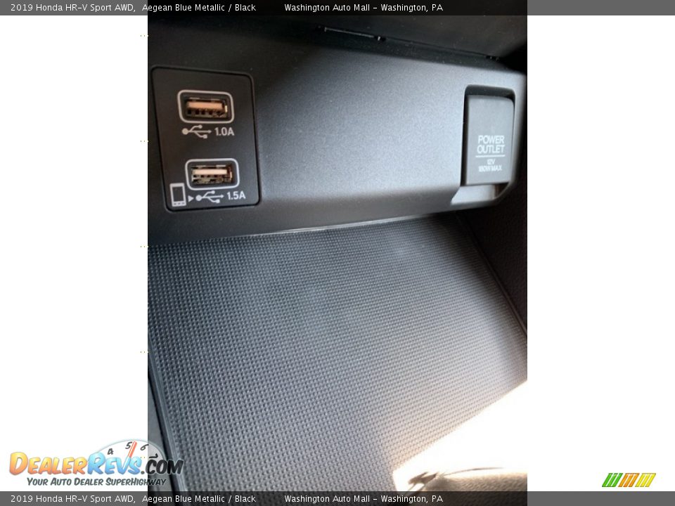 2019 Honda HR-V Sport AWD Aegean Blue Metallic / Black Photo #35