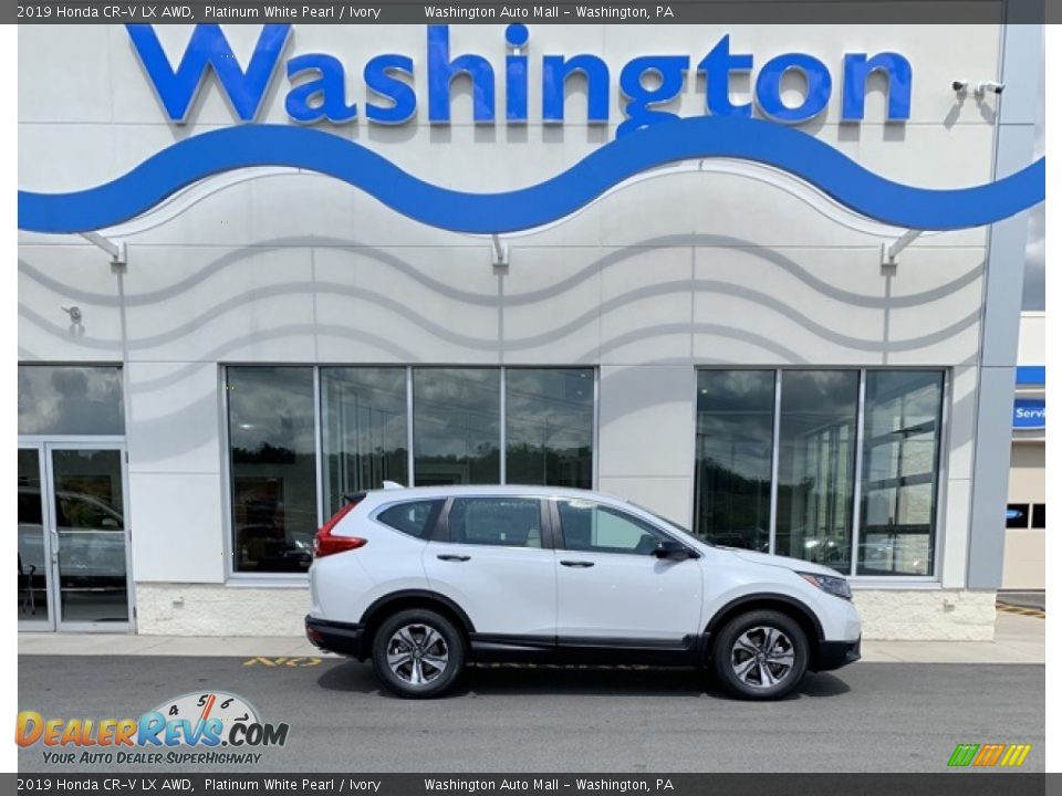 2019 Honda CR-V LX AWD Platinum White Pearl / Ivory Photo #1