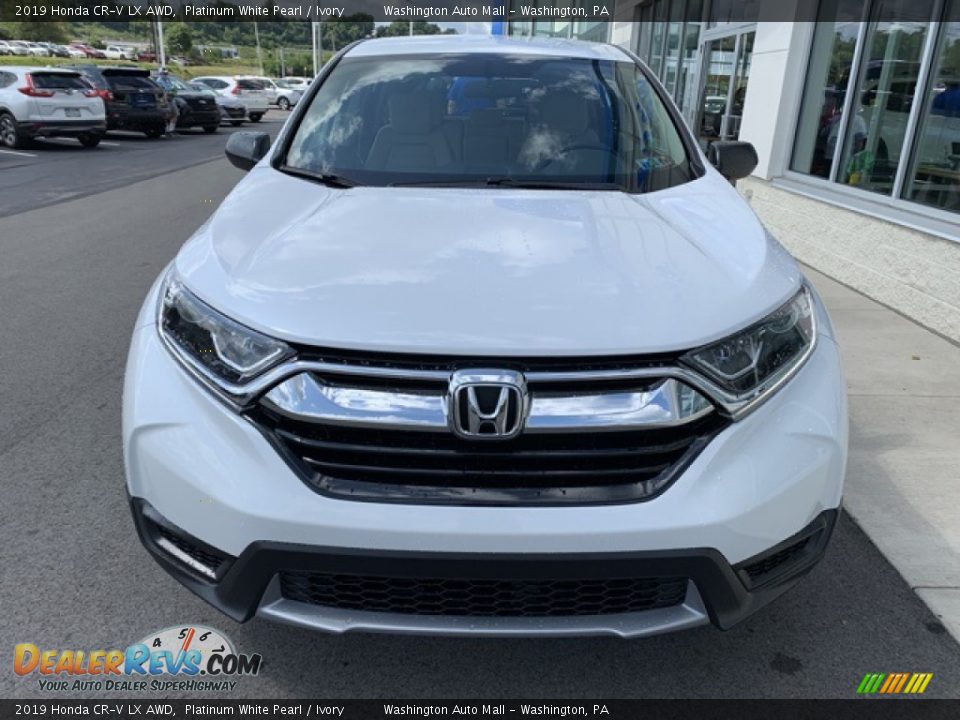 2019 Honda CR-V LX AWD Platinum White Pearl / Ivory Photo #3