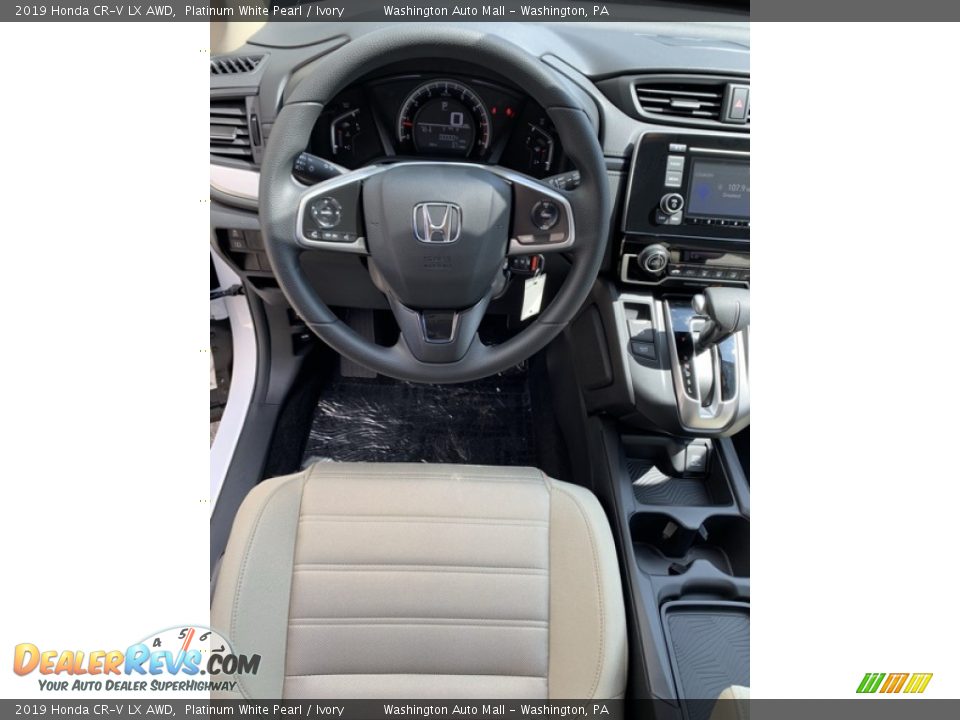 2019 Honda CR-V LX AWD Platinum White Pearl / Ivory Photo #13