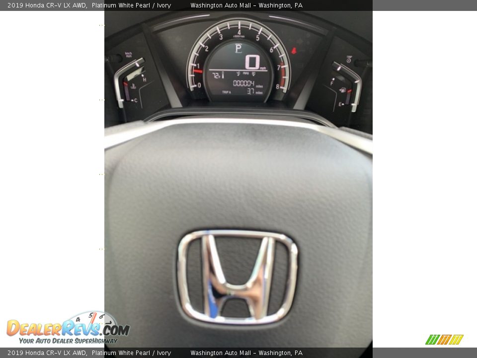 2019 Honda CR-V LX AWD Platinum White Pearl / Ivory Photo #30