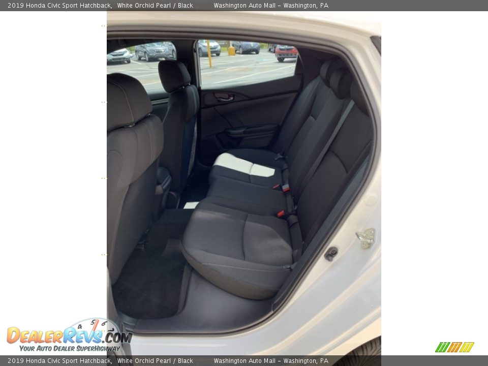 2019 Honda Civic Sport Hatchback White Orchid Pearl / Black Photo #19
