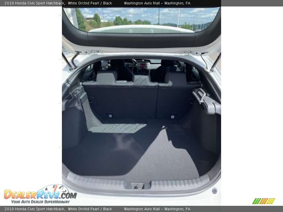2019 Honda Civic Sport Hatchback White Orchid Pearl / Black Photo #21