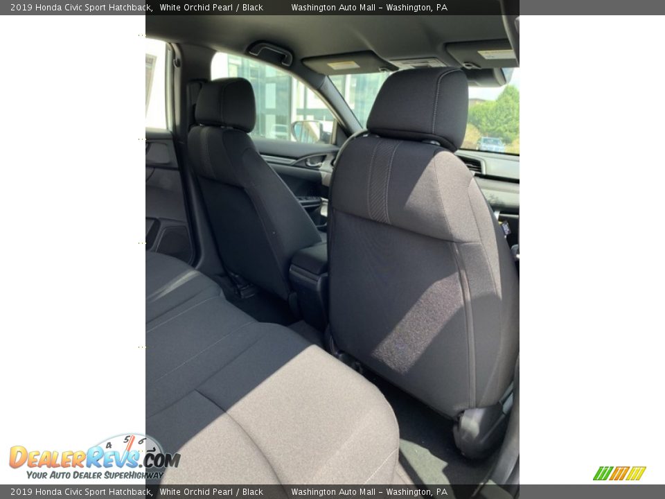 2019 Honda Civic Sport Hatchback White Orchid Pearl / Black Photo #25