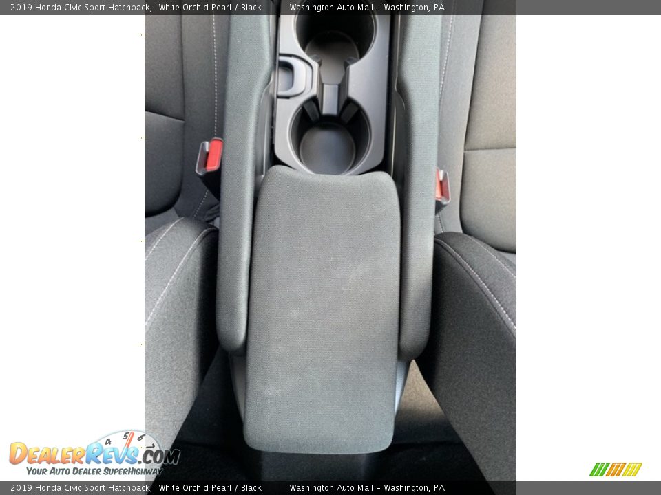 2019 Honda Civic Sport Hatchback White Orchid Pearl / Black Photo #34
