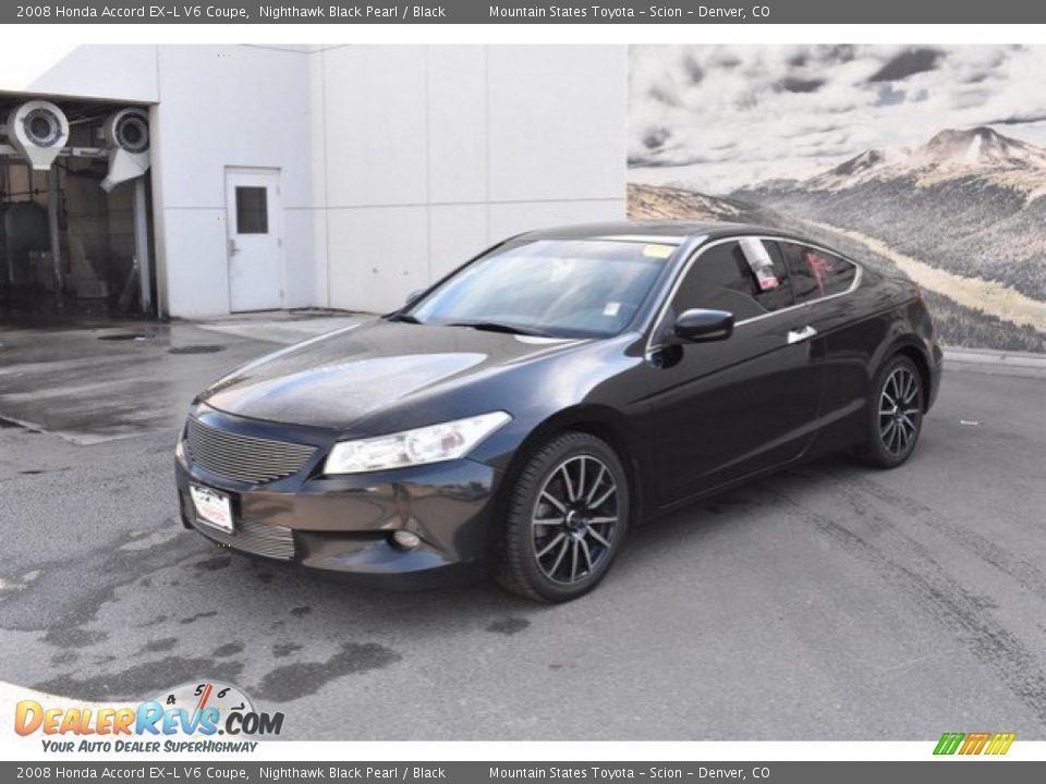 2008 Honda Accord EX-L V6 Coupe Nighthawk Black Pearl / Black Photo #2