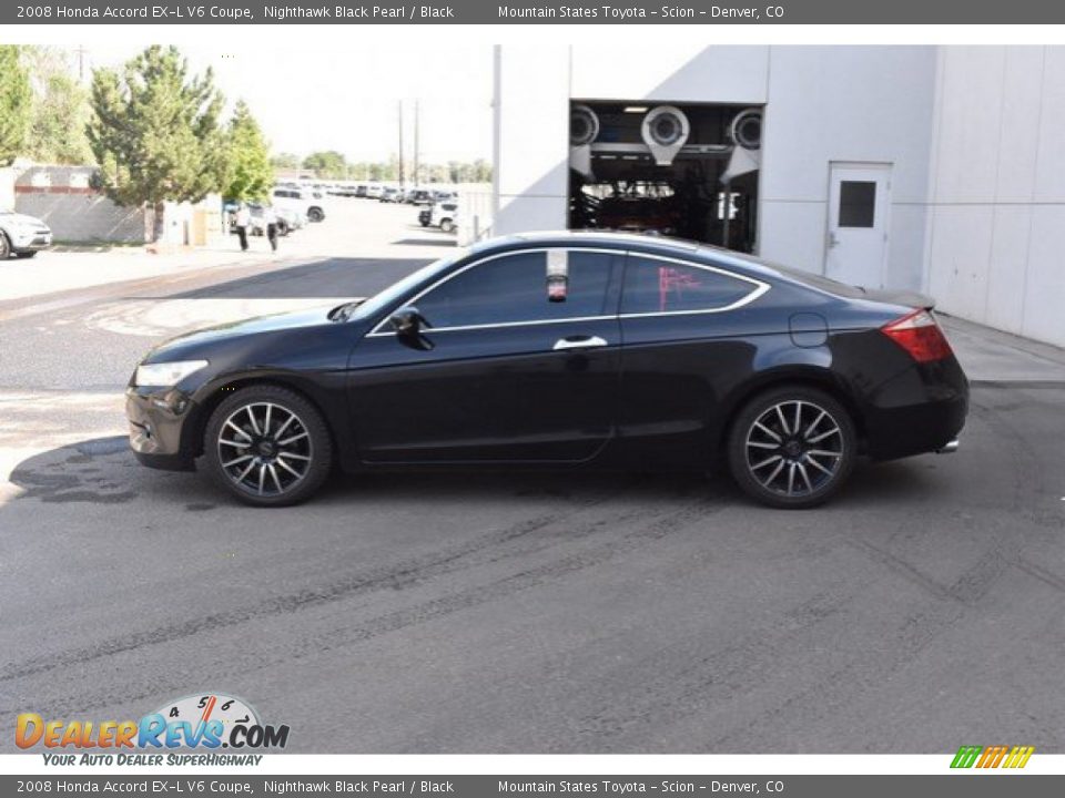 2008 Honda Accord EX-L V6 Coupe Nighthawk Black Pearl / Black Photo #3