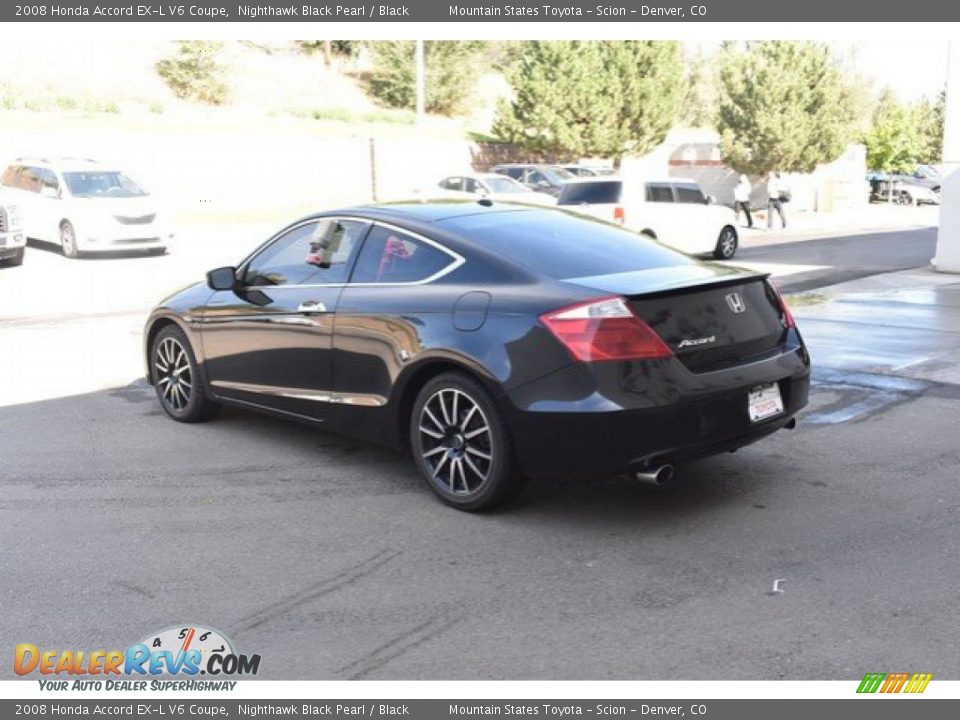 2008 Honda Accord EX-L V6 Coupe Nighthawk Black Pearl / Black Photo #4