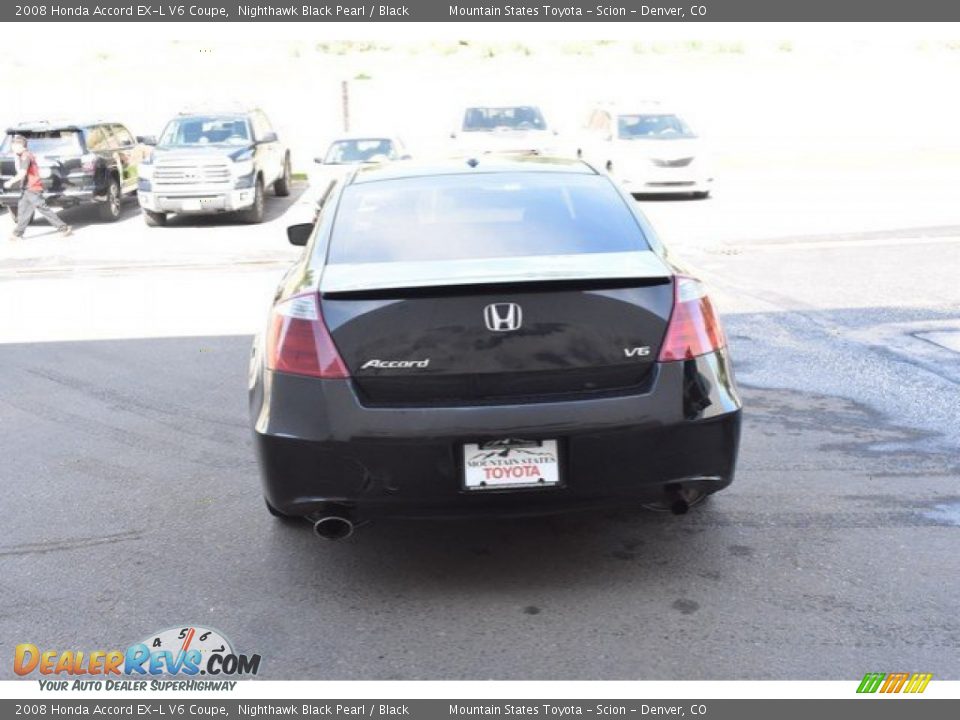 2008 Honda Accord EX-L V6 Coupe Nighthawk Black Pearl / Black Photo #5