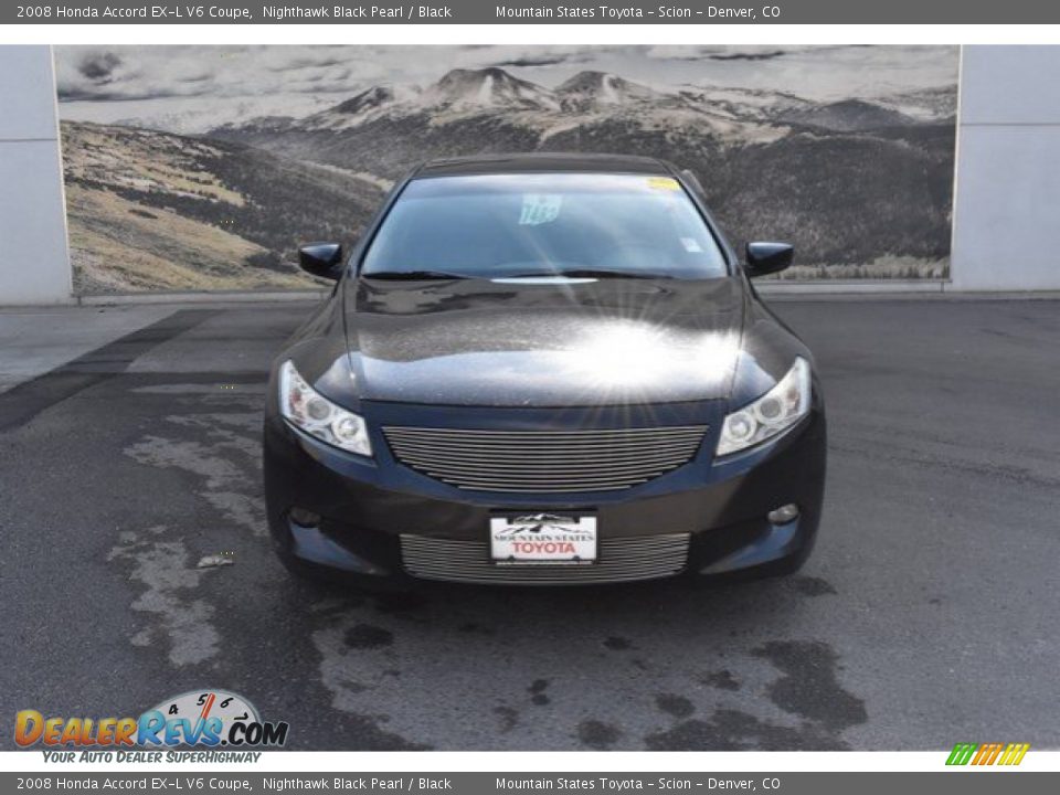 2008 Honda Accord EX-L V6 Coupe Nighthawk Black Pearl / Black Photo #8