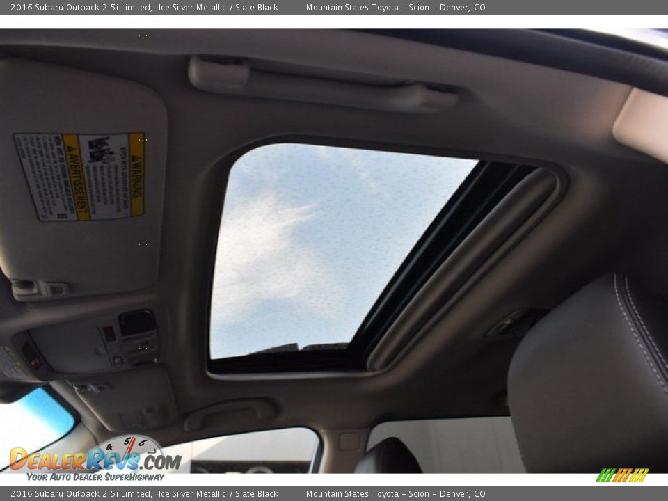 2016 Subaru Outback 2.5i Limited Ice Silver Metallic / Slate Black Photo #10