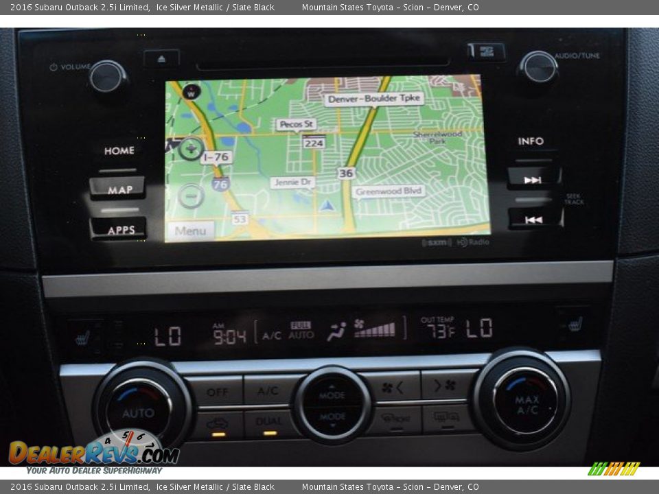 2016 Subaru Outback 2.5i Limited Ice Silver Metallic / Slate Black Photo #11