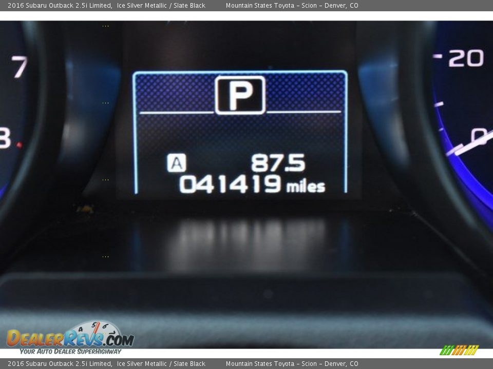 2016 Subaru Outback 2.5i Limited Ice Silver Metallic / Slate Black Photo #12