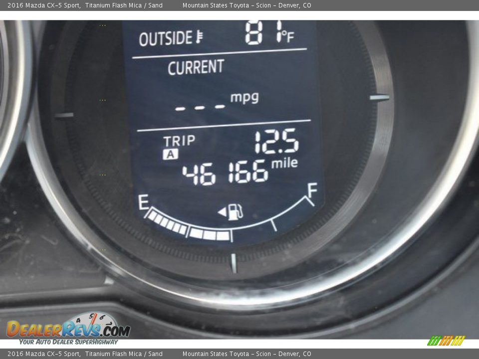 2016 Mazda CX-5 Sport Titanium Flash Mica / Sand Photo #12