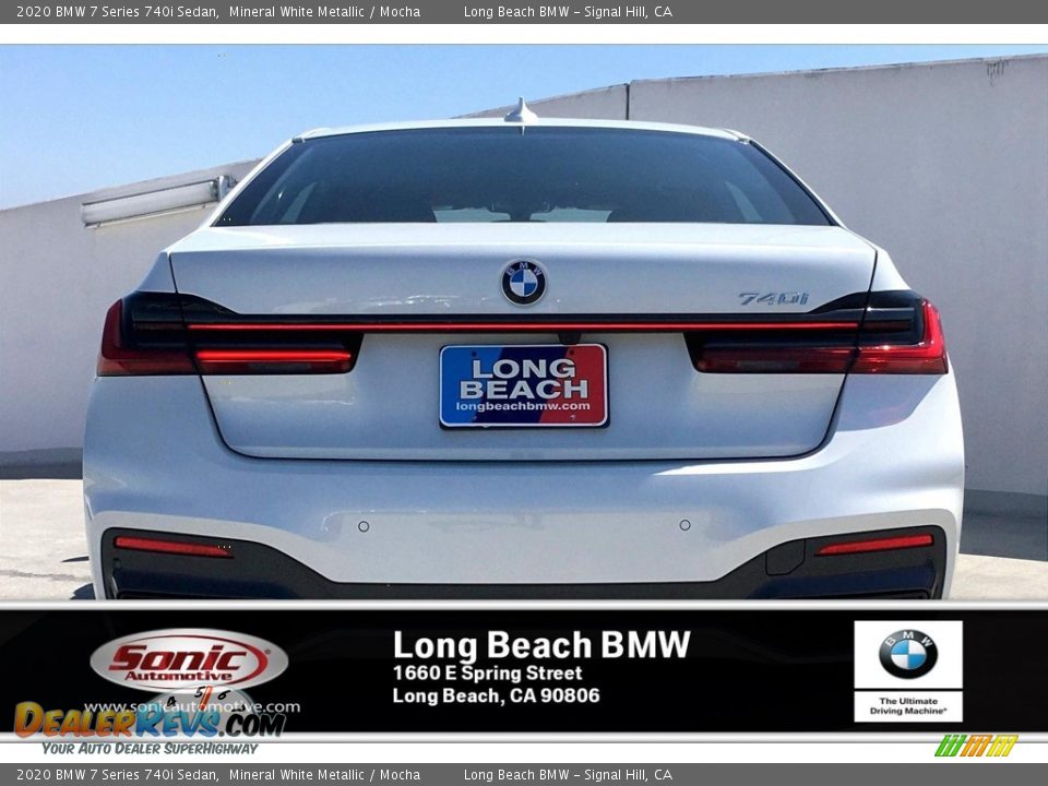 2020 BMW 7 Series 740i Sedan Mineral White Metallic / Mocha Photo #3