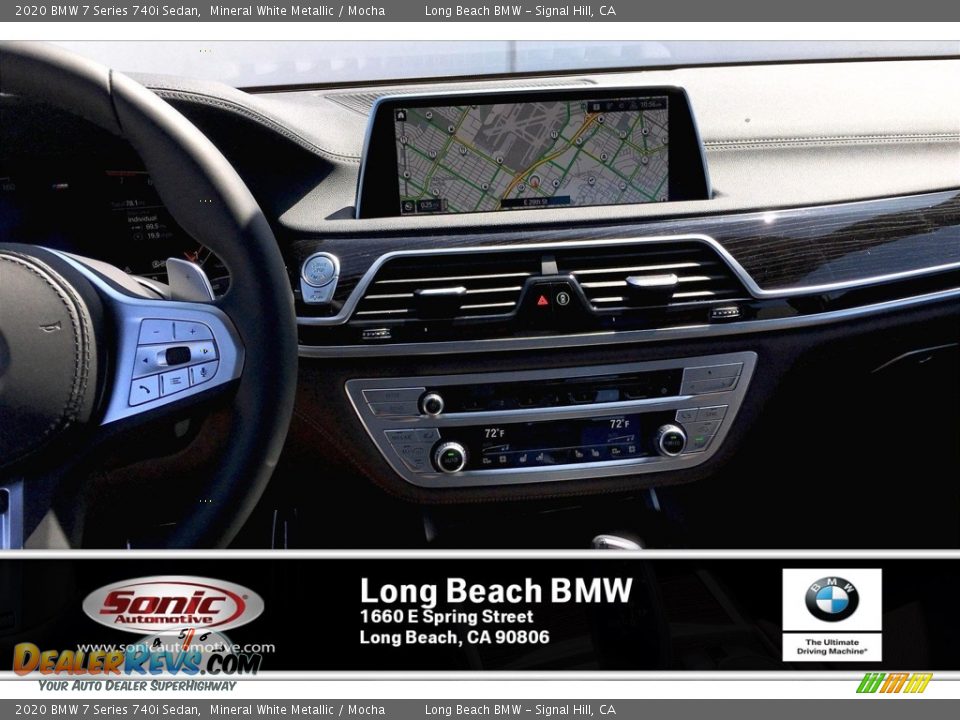 2020 BMW 7 Series 740i Sedan Mineral White Metallic / Mocha Photo #5