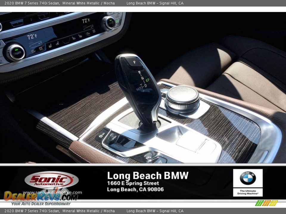 2020 BMW 7 Series 740i Sedan Mineral White Metallic / Mocha Photo #6