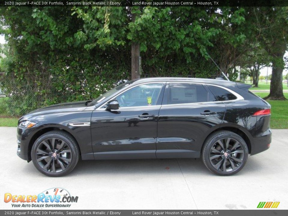 Santorini Black Metallic 2020 Jaguar F-PACE 30t Portfolio Photo #11