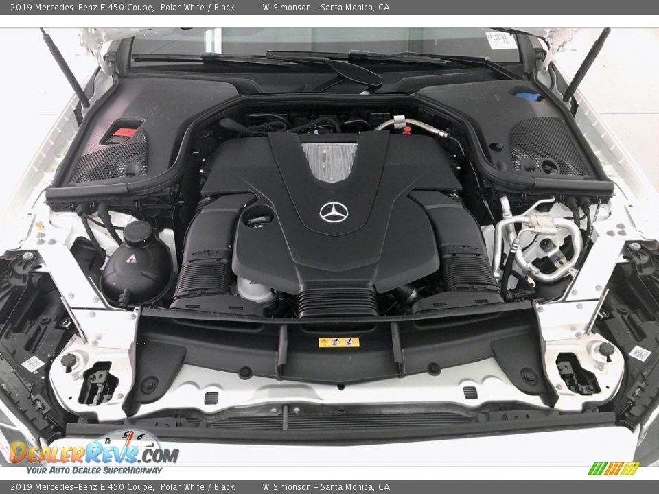 2019 Mercedes-Benz E 450 Coupe Polar White / Black Photo #8