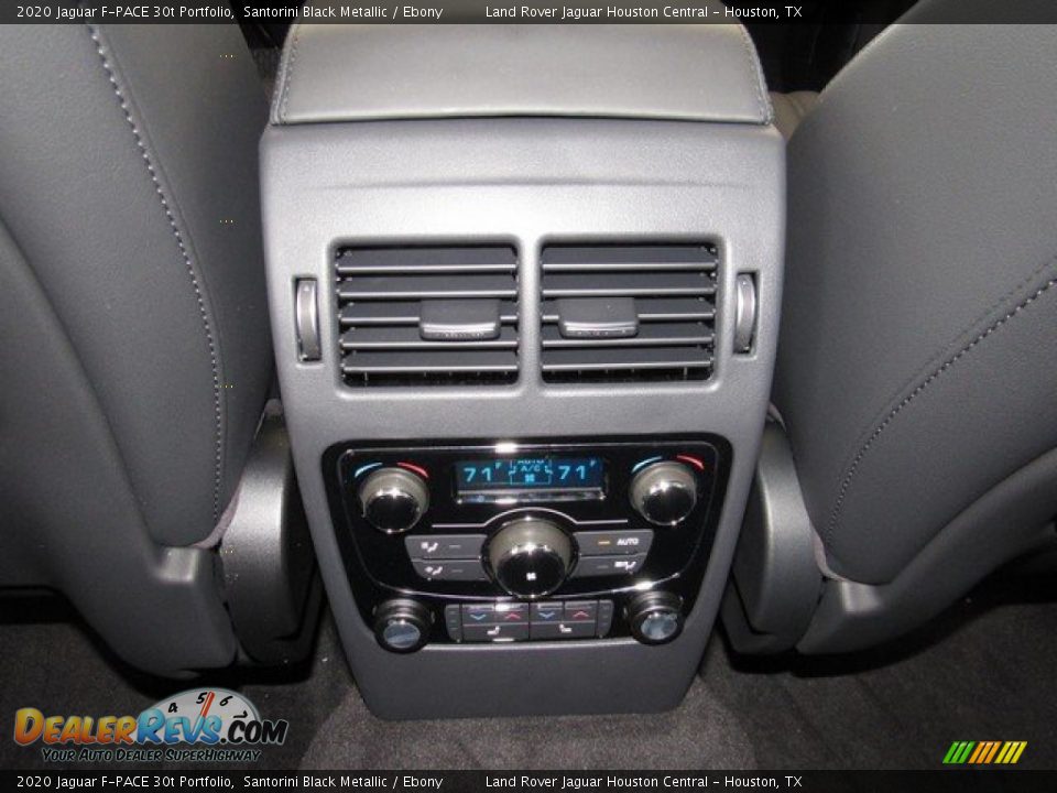2020 Jaguar F-PACE 30t Portfolio Santorini Black Metallic / Ebony Photo #15