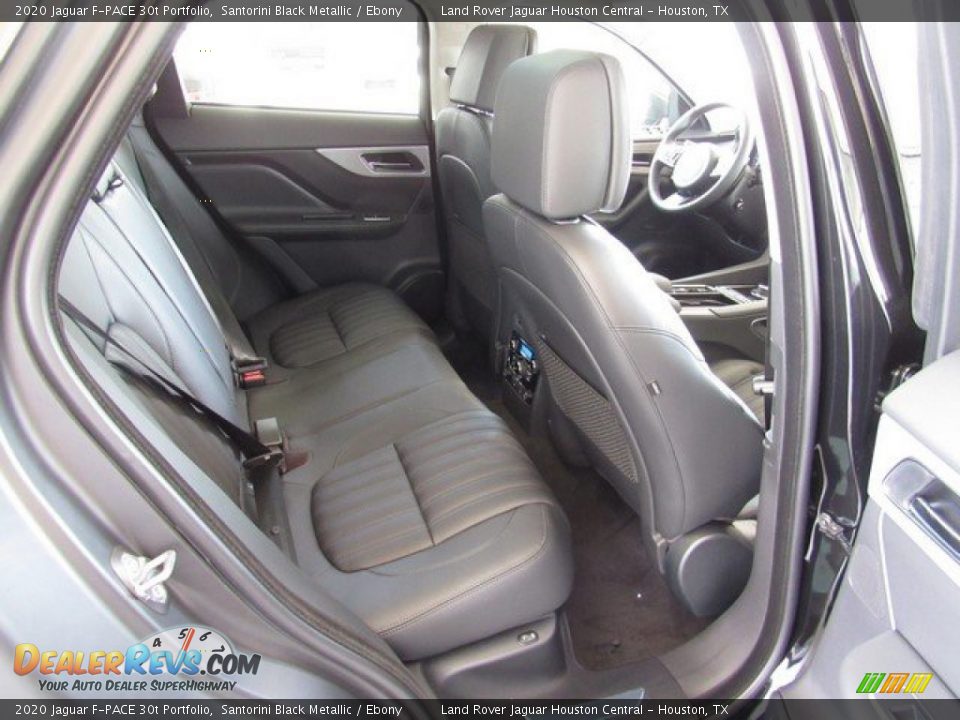 2020 Jaguar F-PACE 30t Portfolio Santorini Black Metallic / Ebony Photo #18