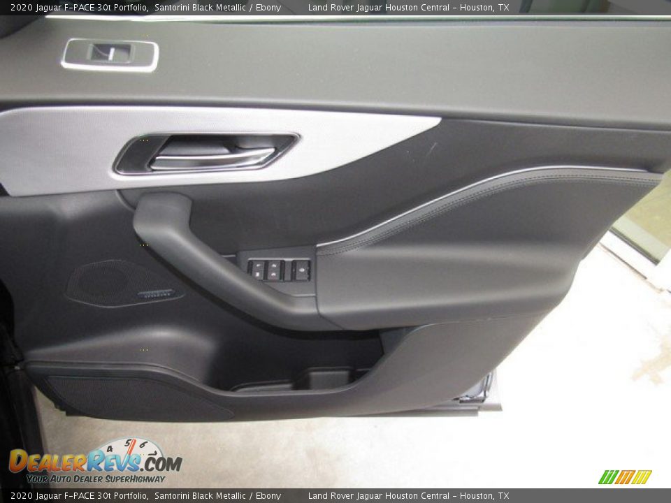 2020 Jaguar F-PACE 30t Portfolio Santorini Black Metallic / Ebony Photo #21