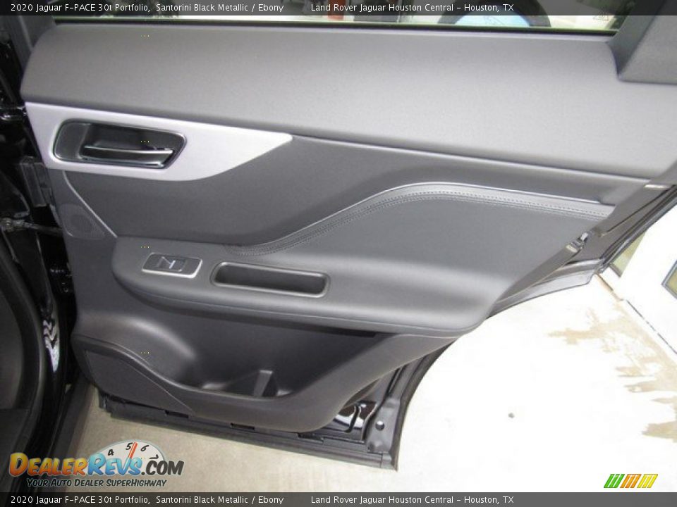 2020 Jaguar F-PACE 30t Portfolio Santorini Black Metallic / Ebony Photo #22
