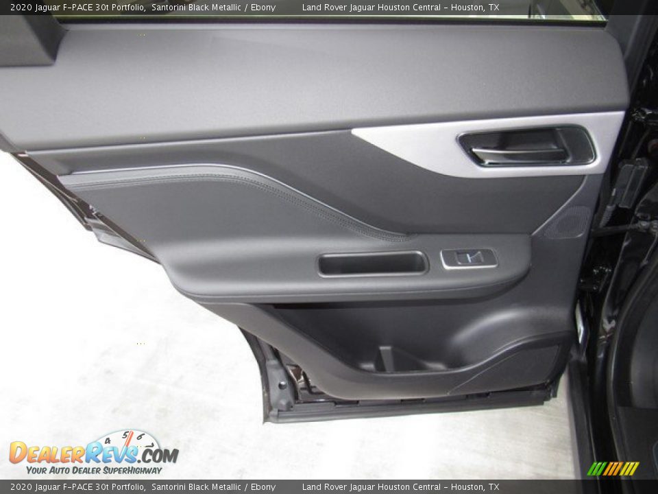 2020 Jaguar F-PACE 30t Portfolio Santorini Black Metallic / Ebony Photo #23