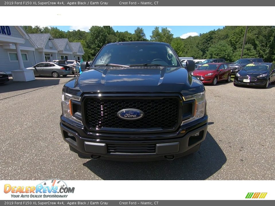 2019 Ford F150 XL SuperCrew 4x4 Agate Black / Earth Gray Photo #2