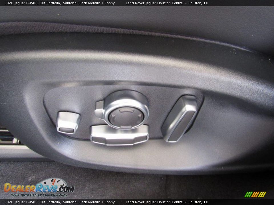 2020 Jaguar F-PACE 30t Portfolio Santorini Black Metallic / Ebony Photo #26