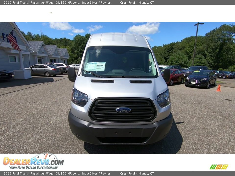 2019 Ford Transit Passenger Wagon XL 350 HR Long Ingot Silver / Pewter Photo #2