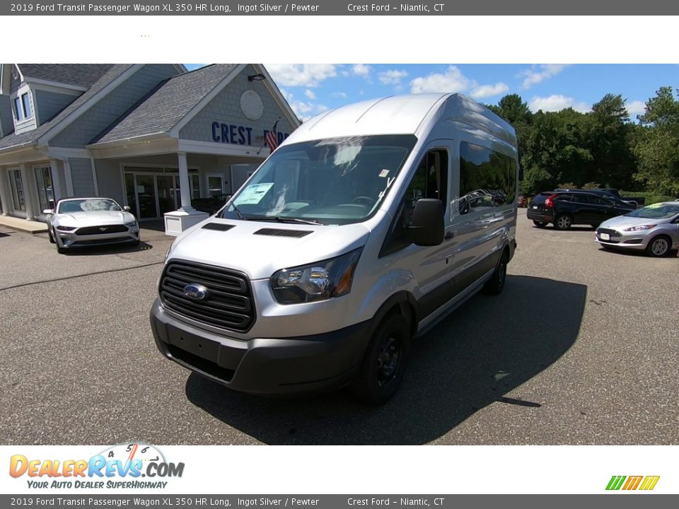 2019 Ford Transit Passenger Wagon XL 350 HR Long Ingot Silver / Pewter Photo #3