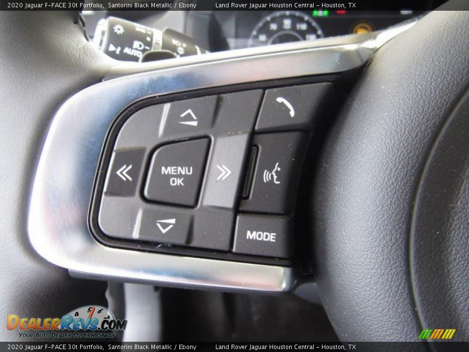 2020 Jaguar F-PACE 30t Portfolio Santorini Black Metallic / Ebony Photo #28