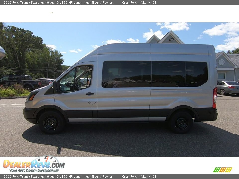 2019 Ford Transit Passenger Wagon XL 350 HR Long Ingot Silver / Pewter Photo #4