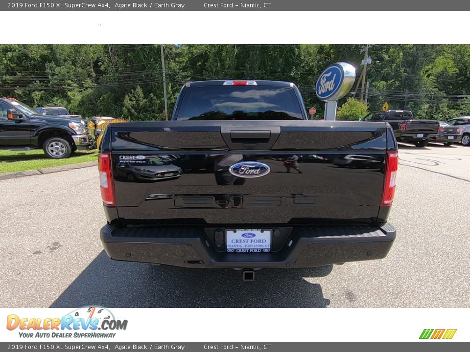 2019 Ford F150 XL SuperCrew 4x4 Agate Black / Earth Gray Photo #6