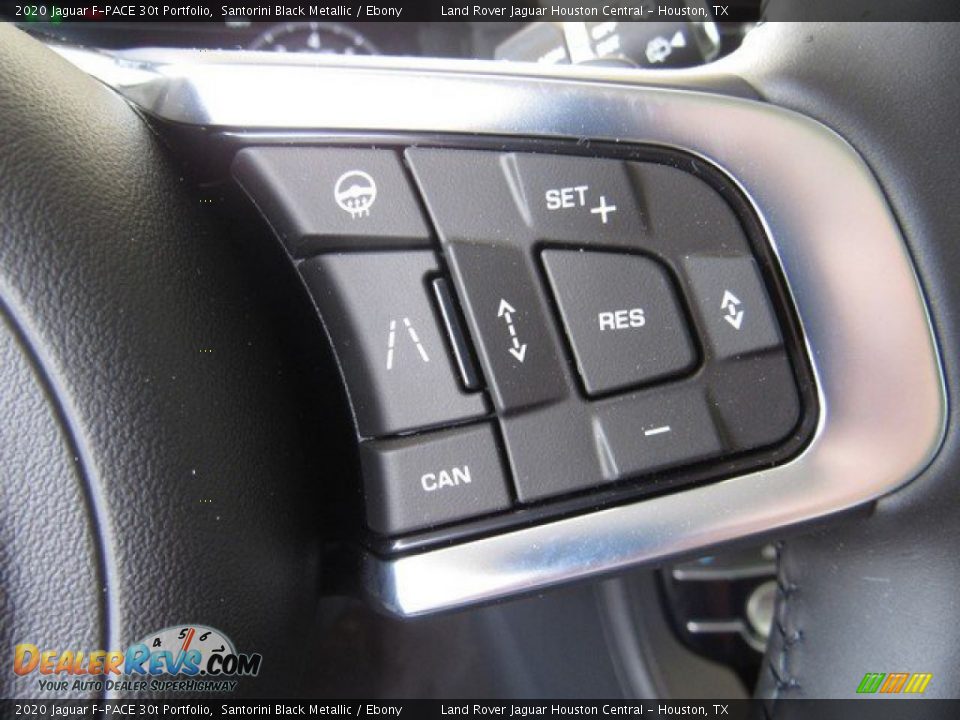 2020 Jaguar F-PACE 30t Portfolio Santorini Black Metallic / Ebony Photo #29
