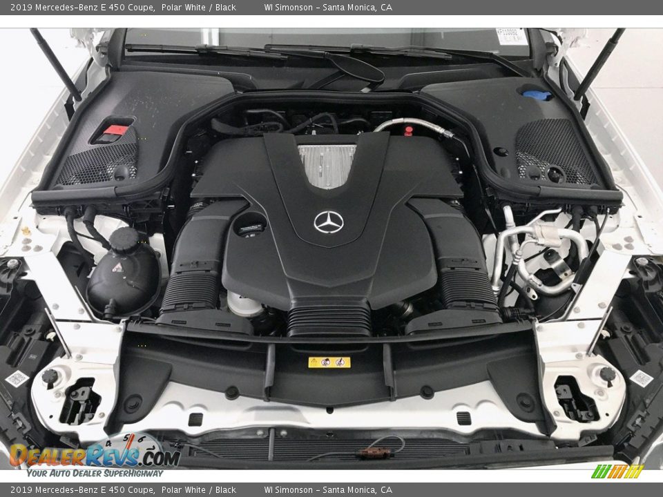 2019 Mercedes-Benz E 450 Coupe Polar White / Black Photo #8