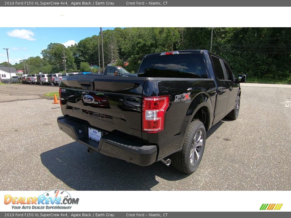 2019 Ford F150 XL SuperCrew 4x4 Agate Black / Earth Gray Photo #7