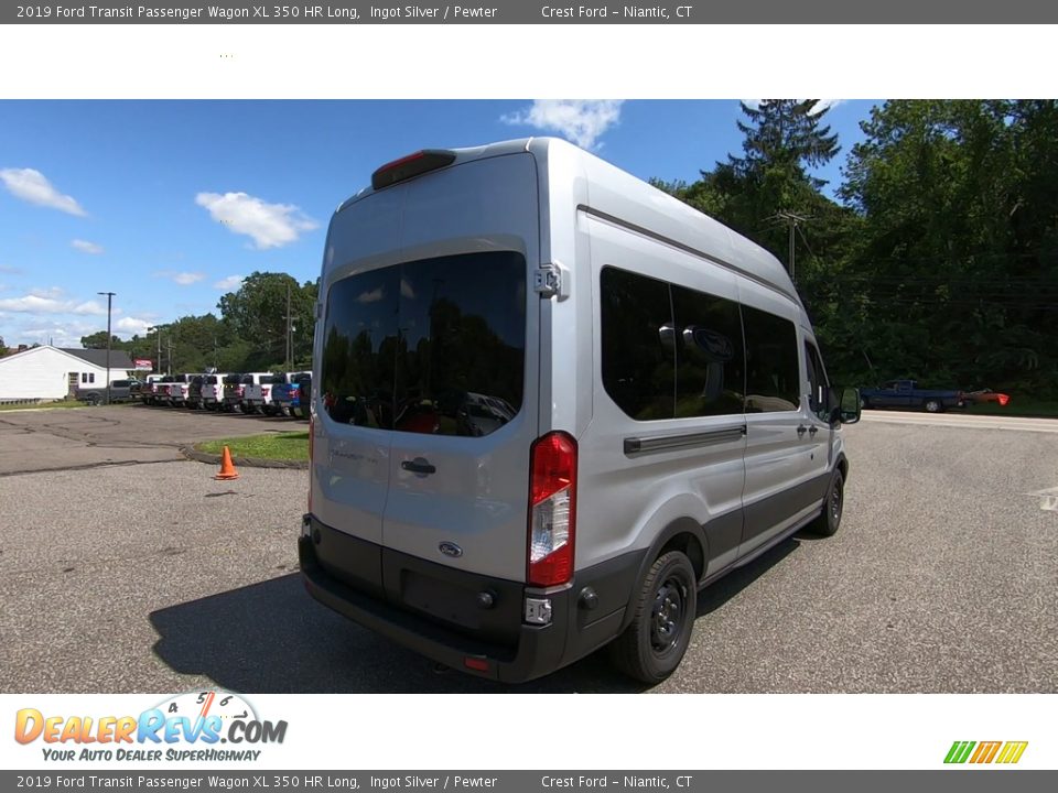 2019 Ford Transit Passenger Wagon XL 350 HR Long Ingot Silver / Pewter Photo #7