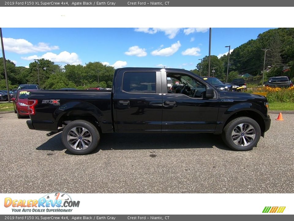 2019 Ford F150 XL SuperCrew 4x4 Agate Black / Earth Gray Photo #8