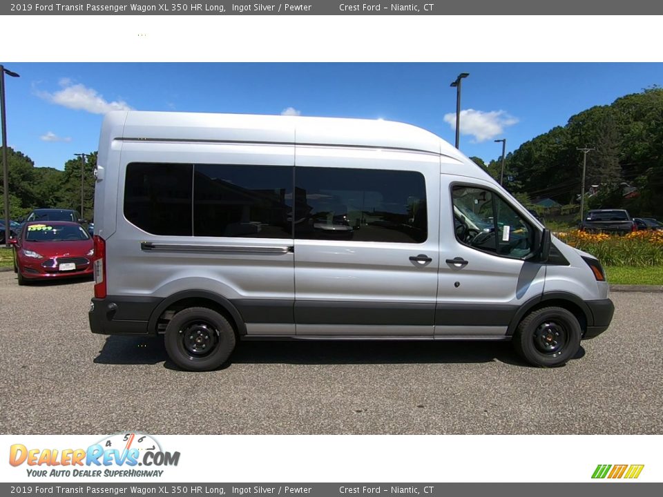 2019 Ford Transit Passenger Wagon XL 350 HR Long Ingot Silver / Pewter Photo #8