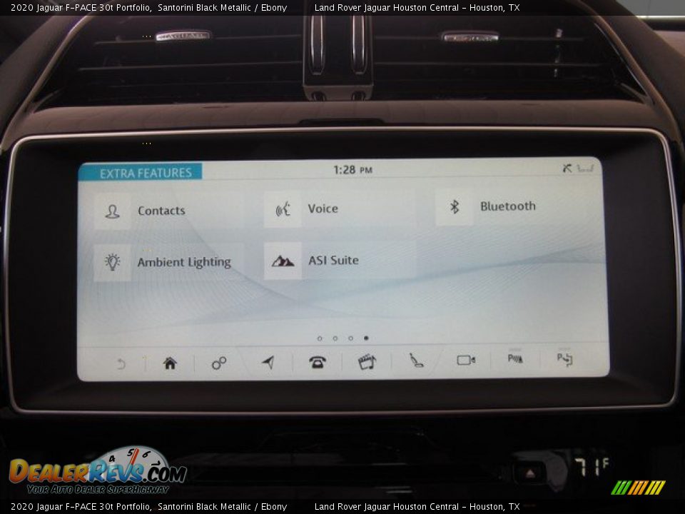 2020 Jaguar F-PACE 30t Portfolio Santorini Black Metallic / Ebony Photo #33