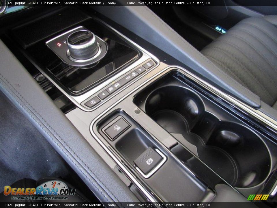 2020 Jaguar F-PACE 30t Portfolio Santorini Black Metallic / Ebony Photo #36
